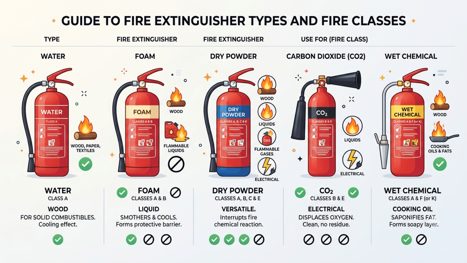 Understanding Fire Classes: Why One Extinguisher Type Does Not Fit All Fires